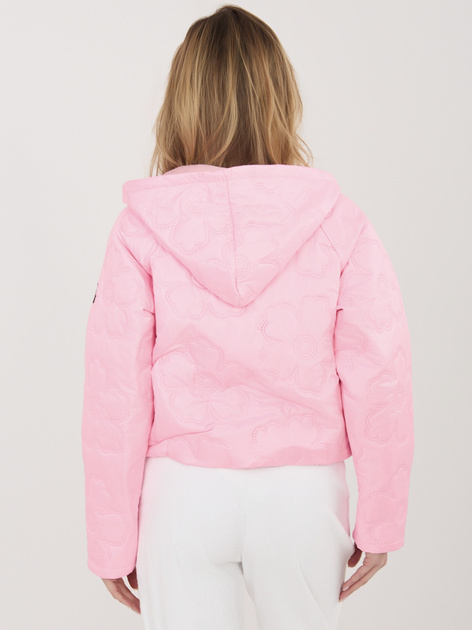 Różowa przejściowa kurtka z ściągaczem RUE PARIS