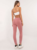 Hurt Brudnoróżowe dresowe spodnie z wiązaniem