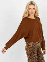 Hurt Brązowa bluzka z wiązaniem na plecach OCH BELLA