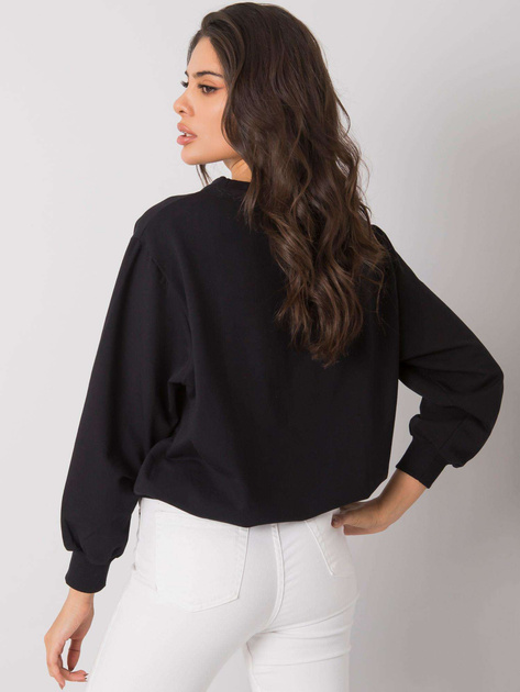 Czarna bluza z napisem Ercolano RUE PARIS