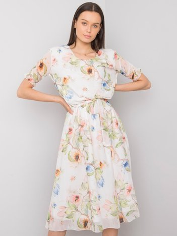 Weiße Blume Kleid Maelle.