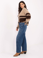 Niebieskie damskie jeansy balloon fit SUBLEVEL