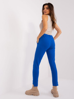 Hurtownia Kobaltowe spodnie dresowe bawełniane