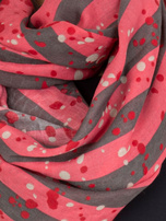 Hurtownia Różowa damska chusta komin z wiskozy 