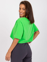 Jasnozielony krótki t-shirt Viola