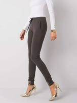 Ciemne khaki spodnie Giulianna 