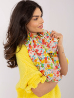 Hurtownia Czerwono-biała chusta z bawełny 