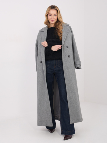 Czarny sweter oversize z domieszką wełny