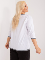 Biała bluzka plus size Pearl