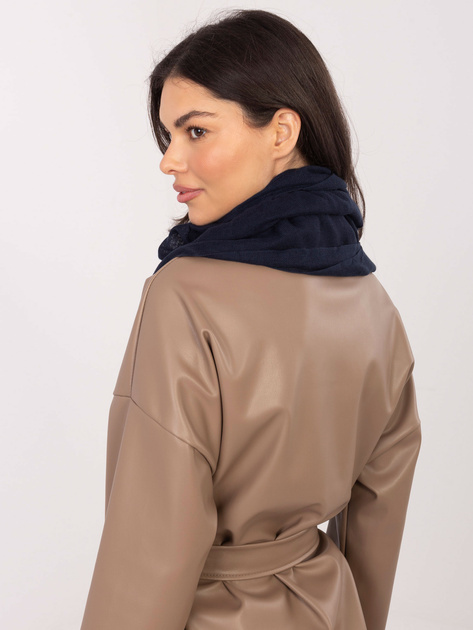 Granatowa damska chusta z ćwiekami