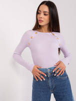 Hurt šviesiai violetinė pritaikyta klasikinė megztinis.