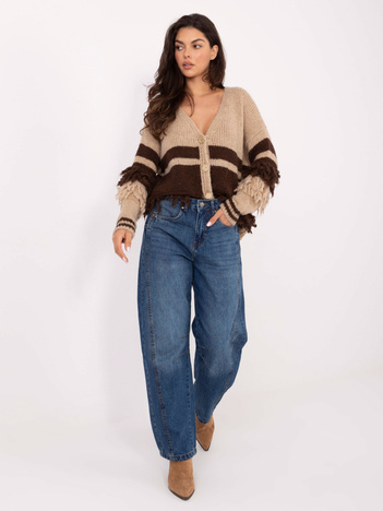 Niebieskie damskie jeansy balloon fit SUBLEVEL