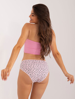 Hurt Bawełniane damskie majtki z kwiatowym wzorem 7-pak