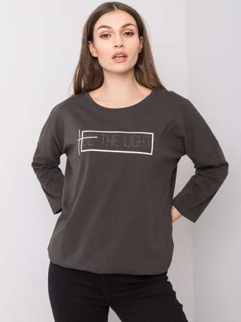 Dunkelkhaki-Bluse Gladys.
