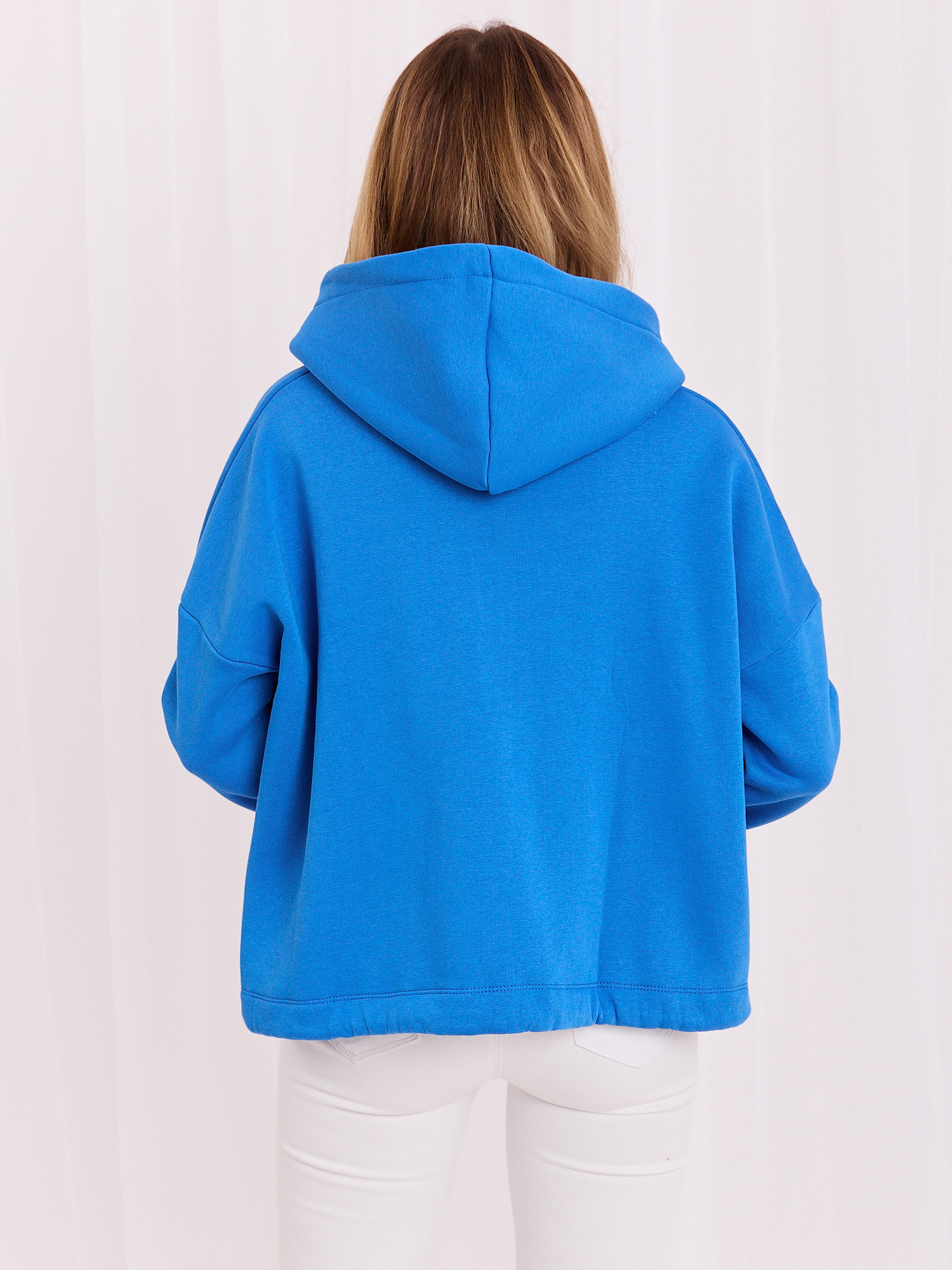 Dunkelblaue Sweatshirt mit Stickerei Michelle RUE PARIS.