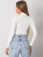 Ecru Bluse mit Ausschnitt Attale.