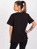 Czarny damski t-shirt z napisem Jade