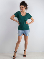 Ciemnozielony t-shirt Emory
