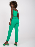 Zielone spodnie dresowe z bawełny Approachable