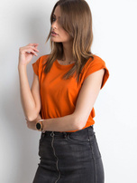 Ciemnopomarańczowy t-shirt Revolution