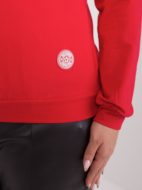 Hurtownia Czerwona bluzka plus size na co dzień