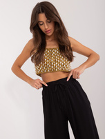 Hurtownia Czarne materiałowe spodnie palazzo z wiązaniem