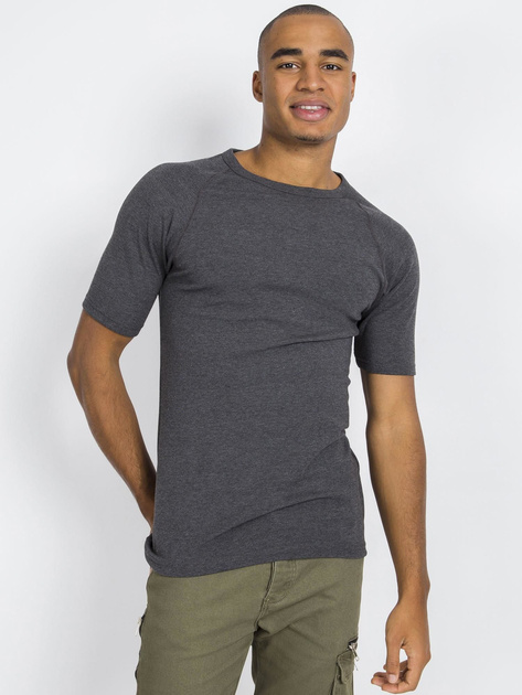 Ciemnoszary męski t-shirt termiczny