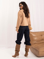 Kameljacke aus Wildlederimitat mit Futter.