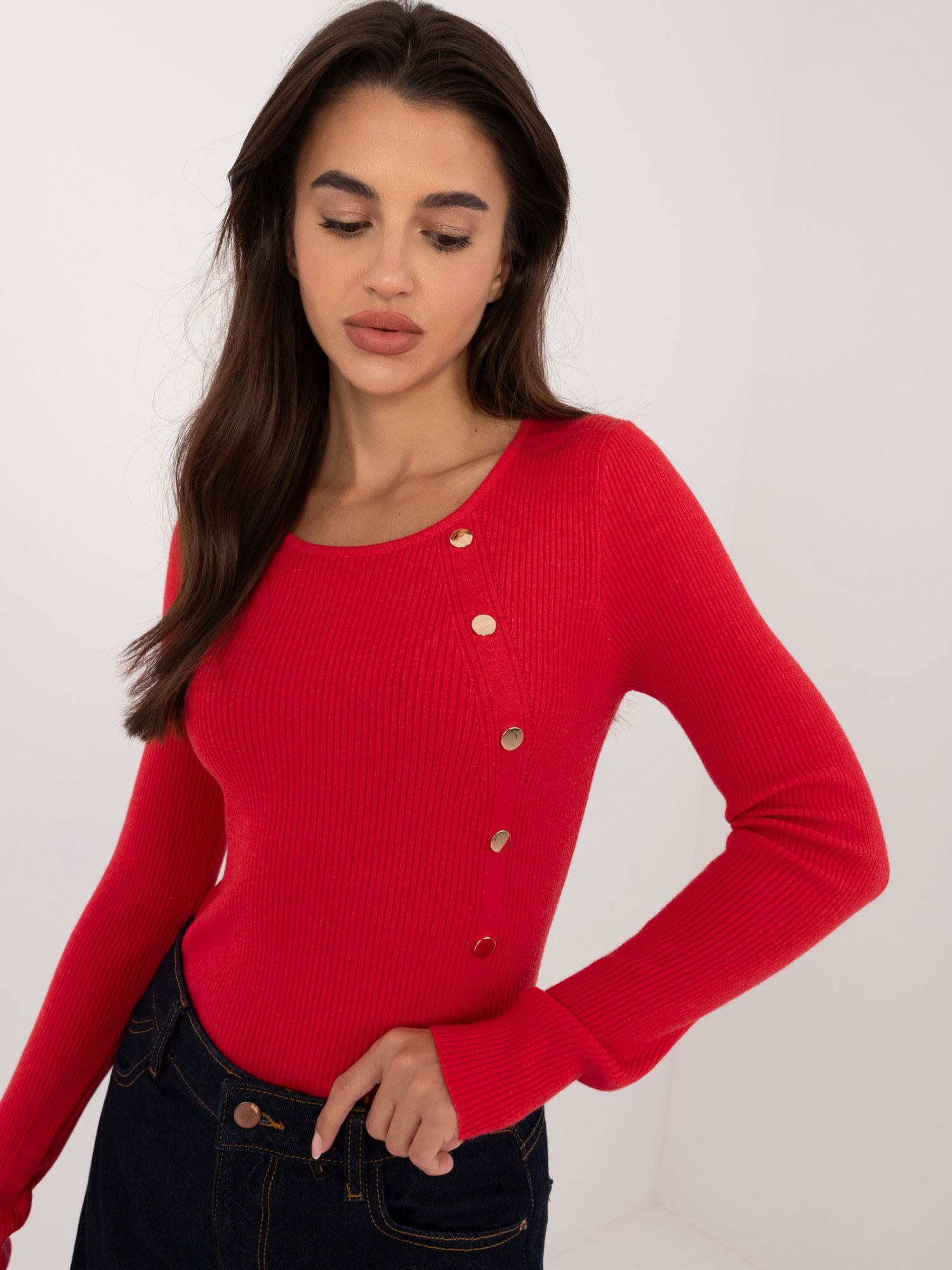 Sweter czerwony