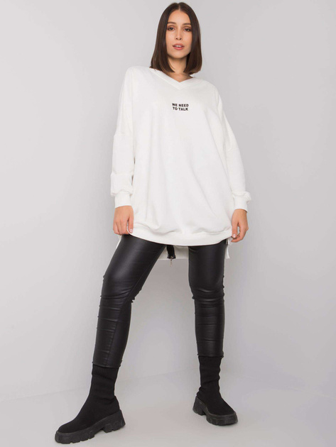 Ecru tunika plus size bawełniana Raella