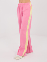 Różowy komplet z kontrastową kokardą RUE PARIS 