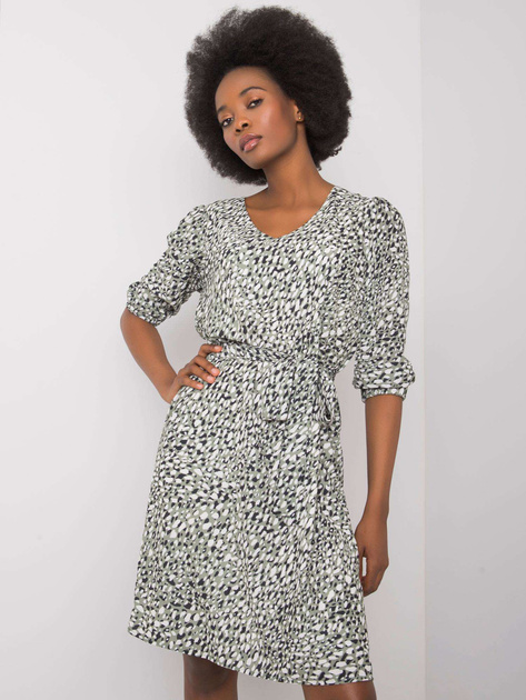 Zielona sukienka z printami Jianna