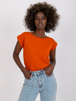 Ciemnopomarańczowy t-shirt Revolution