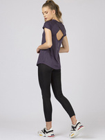 Fioletowy damski t-shirt TOMMY LIFE