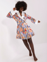 Hurt Biało-granatowa piżama z koszulą na ramiączkach