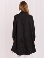 Schwarze asymmetrische Bluse Gilliana.