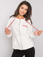 Ecru bluza na suwak Ilaria