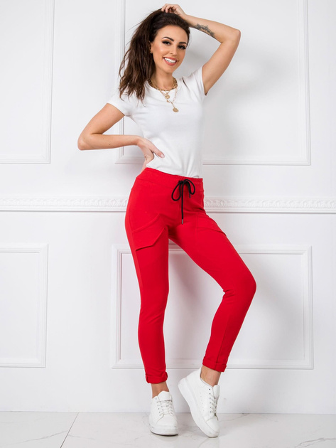 Czerwone spodnie Ready