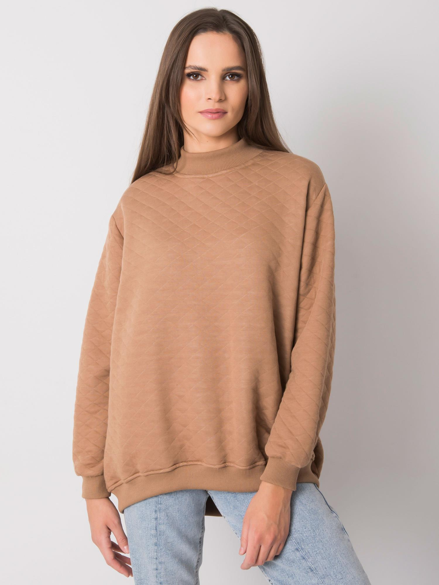 Camel quilted sweatshirt Chloe.