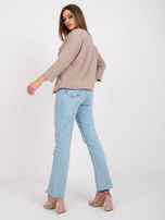 Ciemnobeżowa bawełniana bluzka damska Chicago 