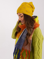 Hurt Oliwkowa czapka zimowa z kaszmirem