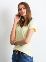 Jasnożółty t-shirt Square