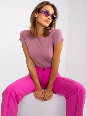 Wrzosowy t-shirt damski Peachy