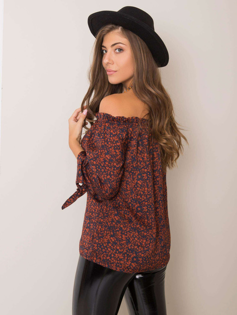 Granatowo-brązowa bluzka Alexa SUBLEVEL