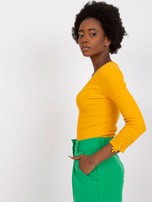 Jasnopomarańczowa bluzka w prążek Alissia RUE PARIS