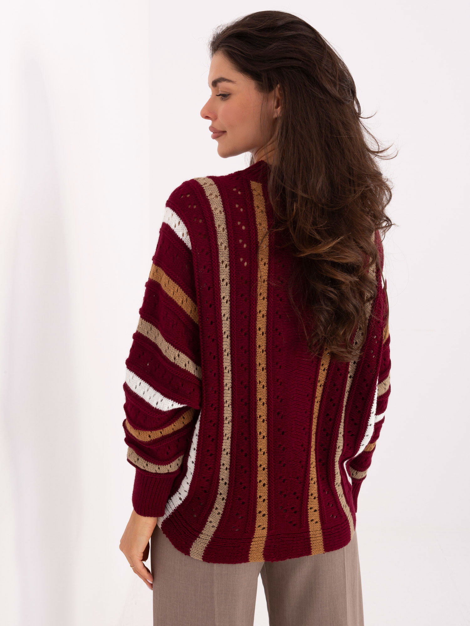 Sweter bordowy