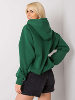 Zielona ocieplana bluza z kapturem Debby