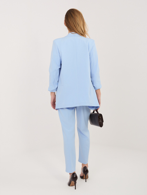 Jasnoniebieski dwuczęściowy garnitur z nogawką 7/8 RUE PARIS