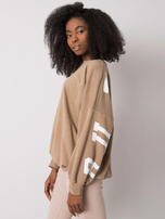Beige mikina s potiskem Brooke.