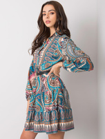 Morska sukienka z nadrukiem Milah